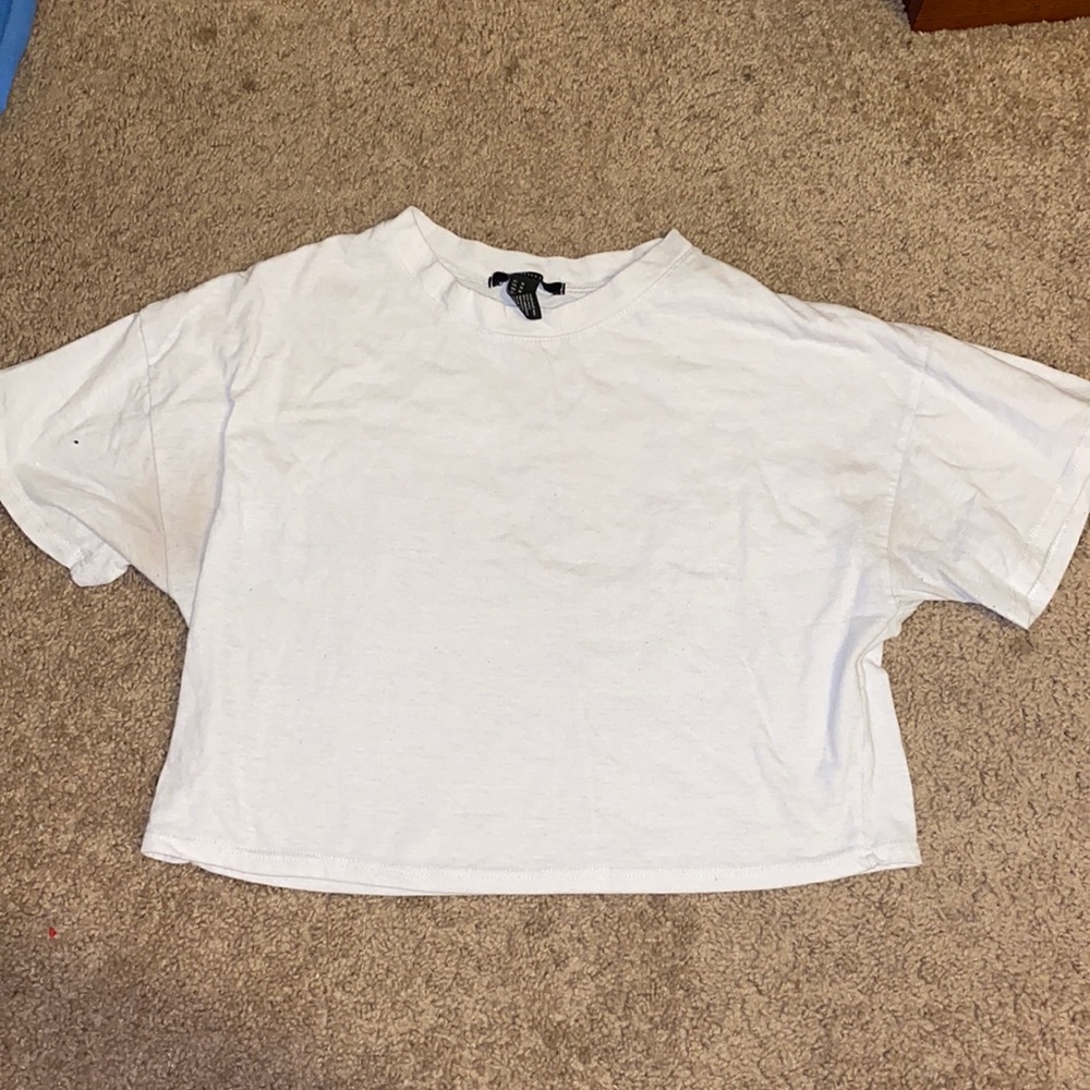 White forever 21 crop top